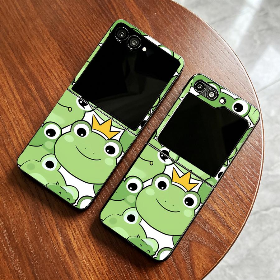 Phone Cases Designer - เคสโทรศัพท์ลายกบแบบเต็มตัวสำหรับ Samsung Galaxy Z Flip 7