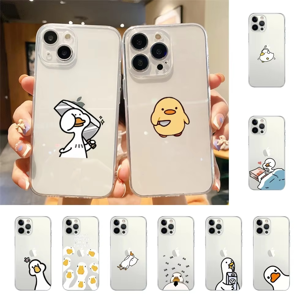 Phone Cases Quirky - เคสโทรศัพท์ลายเป็ดตลก สำหรับ iPhone 16 15 14