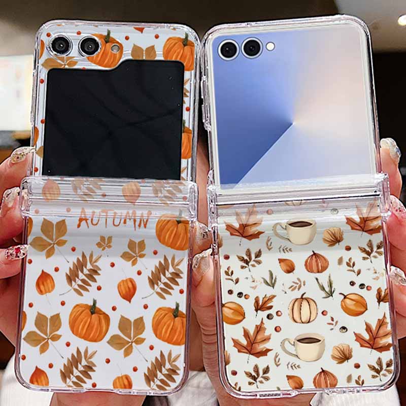 Phone Cases Z Fold 7 - เคสโทรศัพท์ลายใบเมเปิลฤดูใบไม้ร่วง สำหรับ Samsung Galaxy Z Flip