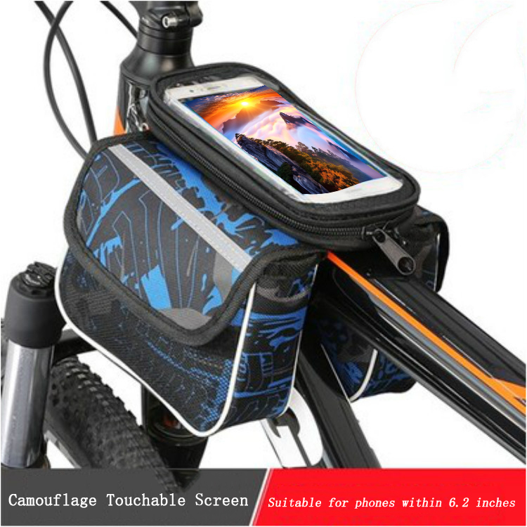 Phone Cases Youtube - 1PC จักรยานด้านบนกรอบท่อด้านหน้ากระเป๋ากันน้ํา MTB ROAD BIKE Storage