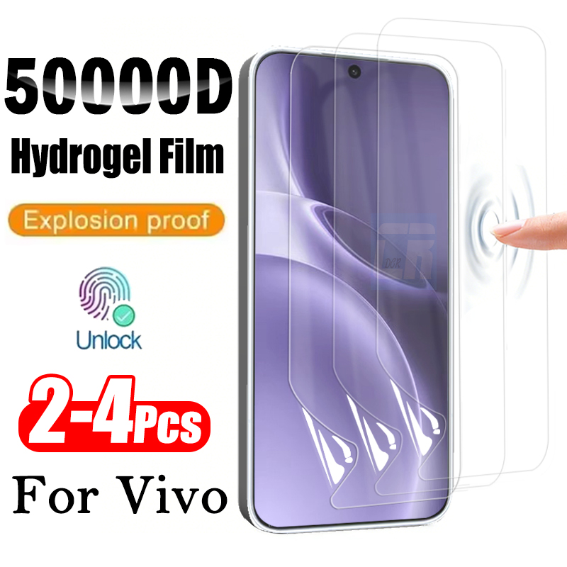Vivo X200 - 2-4 ชิ้นฟิล์มไฮโดรเจลป้องกันการระเบิดสำหรับ Vivo X300 Pro X200