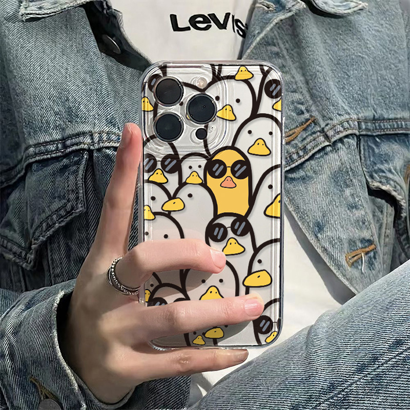 Apple Iphone 16 - เคสลายการ์ตูนเป็ดน่ารักสำหรับสาวๆ สำหรับ iPhone 17 Pro Max