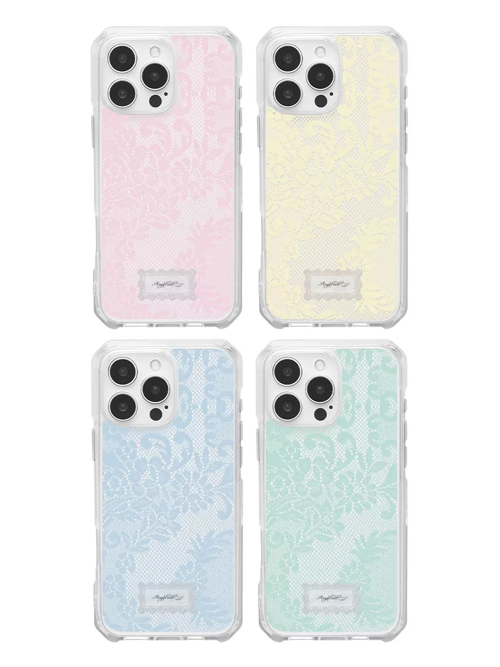 Phone Cases Girls - เคสโทรศัพท์ลายลูกไม้สีหวานสไตล์เกาหลี สำหรับ iPhone 17 16 15