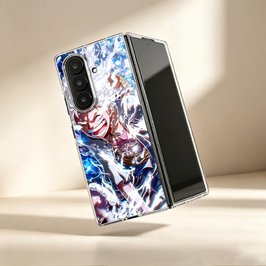 Phone Cases Z Fold 7 - เคสโทรศัพท์แบบใสลายการ์ตูน O-One P-iece สำหรับ Samsung Galaxy