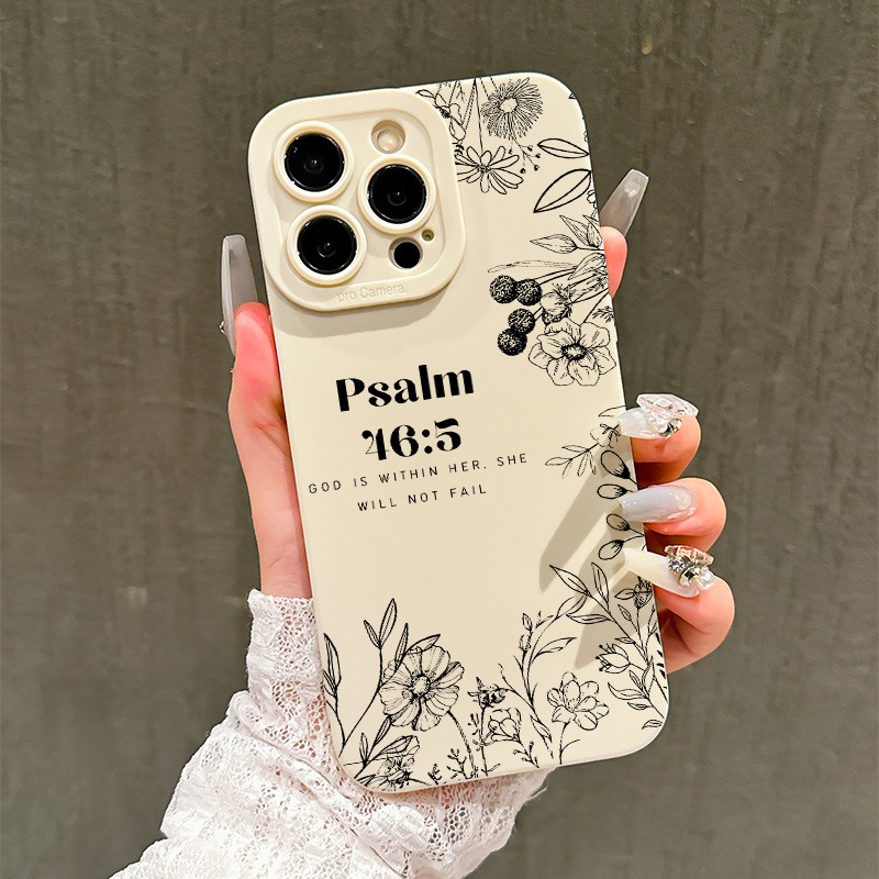 Phone Cases You Can Design - เคสโทรศัพท์ลายตาเทวดาพร้อมลายดอกไม้จากพระคัมภีร์ เหมาะสำหรับโทรศัพท์ iPhone 17, 16, 15,