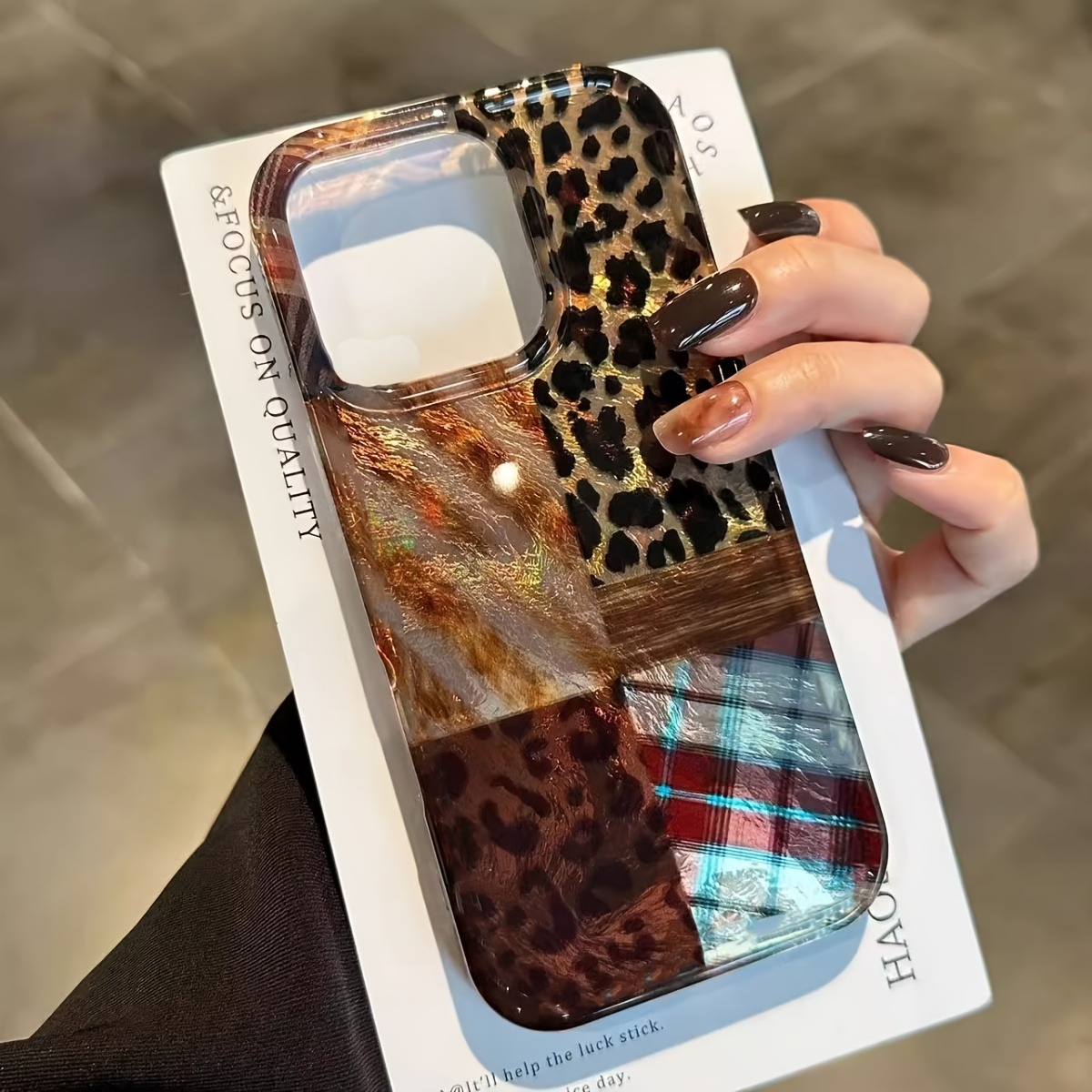 Phone Cases Designer - เคสโทรศัพท์ลายเสือดาวและลายฟอยล์สุดหรูสำหรับ iPhone 17 Pro Max 17