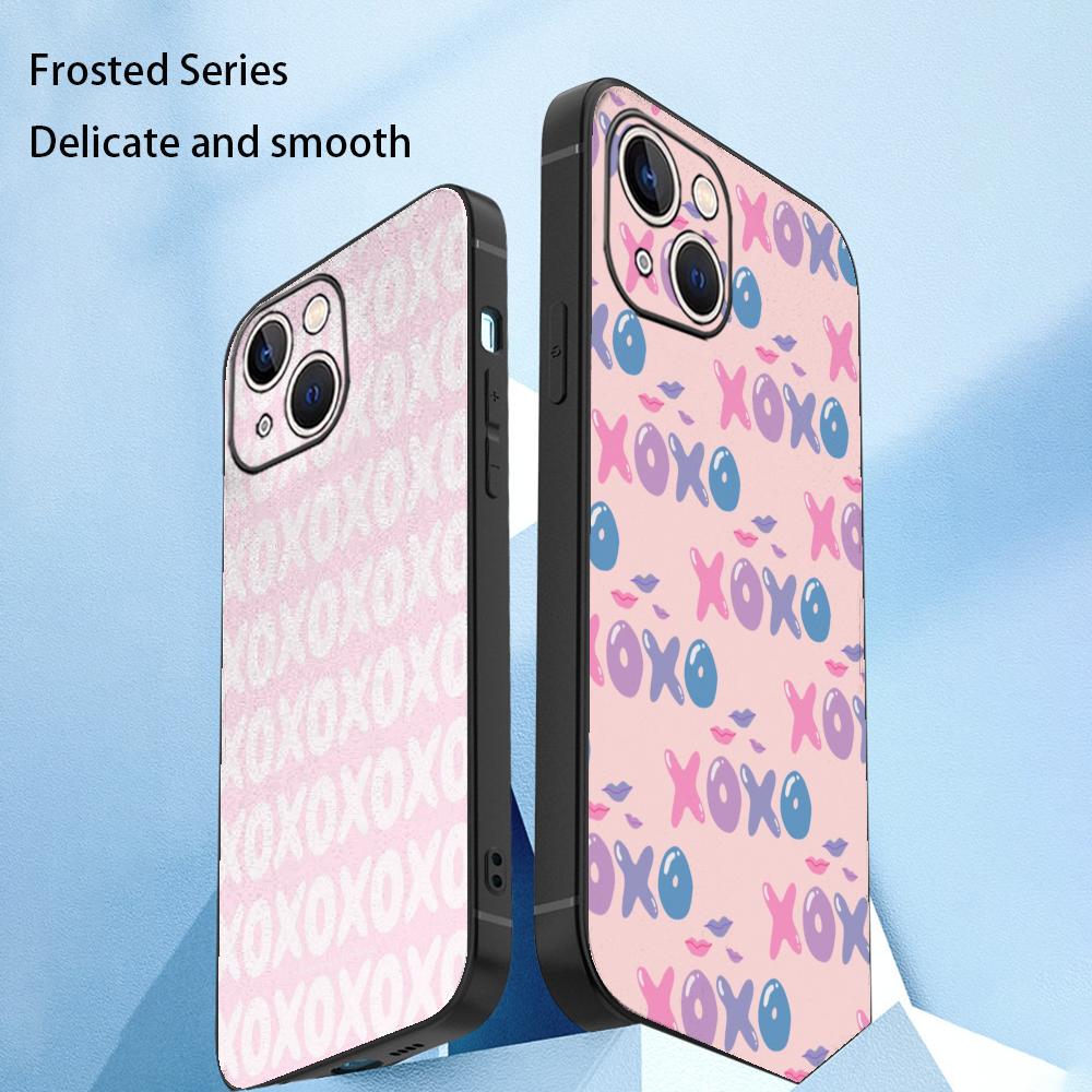 Phone Cases Girls - เคสโทรศัพท์ลายแฟชั่น Xoxo สีชมพู สำหรับ iPhone 17