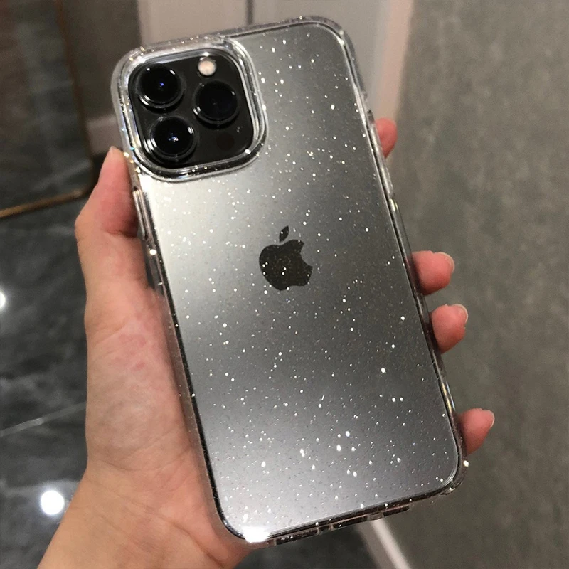 Phone Cases Arc - Luxury GlitterกันชนBling ClearสําหรับIPhone 15 14 13