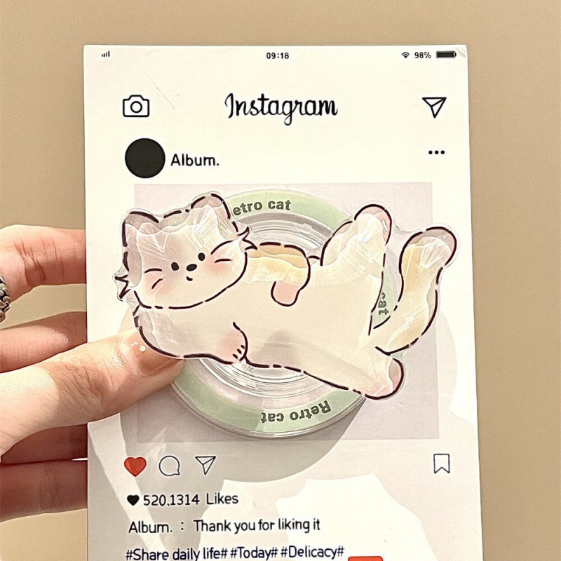 Phone Cases Quirky - เกาหลีน่ารัก Kitty สําหรับโทรศัพท์ Magsafe Magnetic Griptok