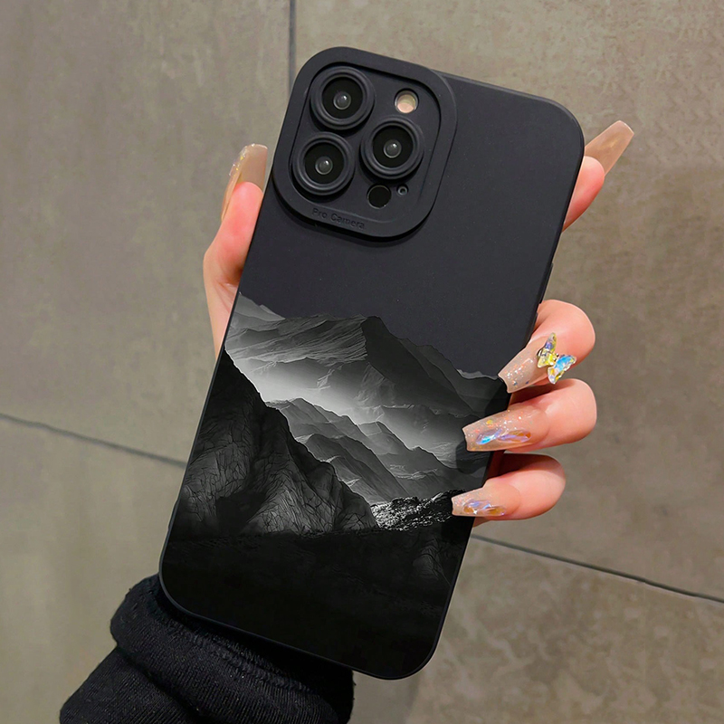 Phone Cases Designer - Black Mountain INSออกแบบซิลิโคนเคสโทรศัพท์สําหรับXiaomi Redmiหมายเหตุ 14 13