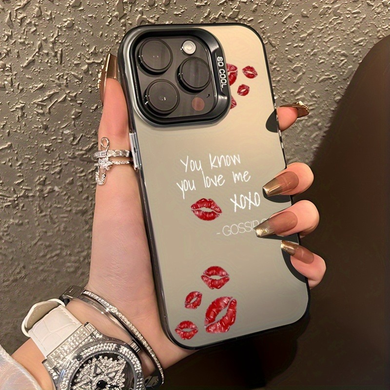 Phone Cases You Can Design - เคสโทรศัพท์ดีไซน์เลเซอร์ลายปากสุดเก๋ แนวสนุกสนาน เหมาะสำหรับ iPhone 17, 16,