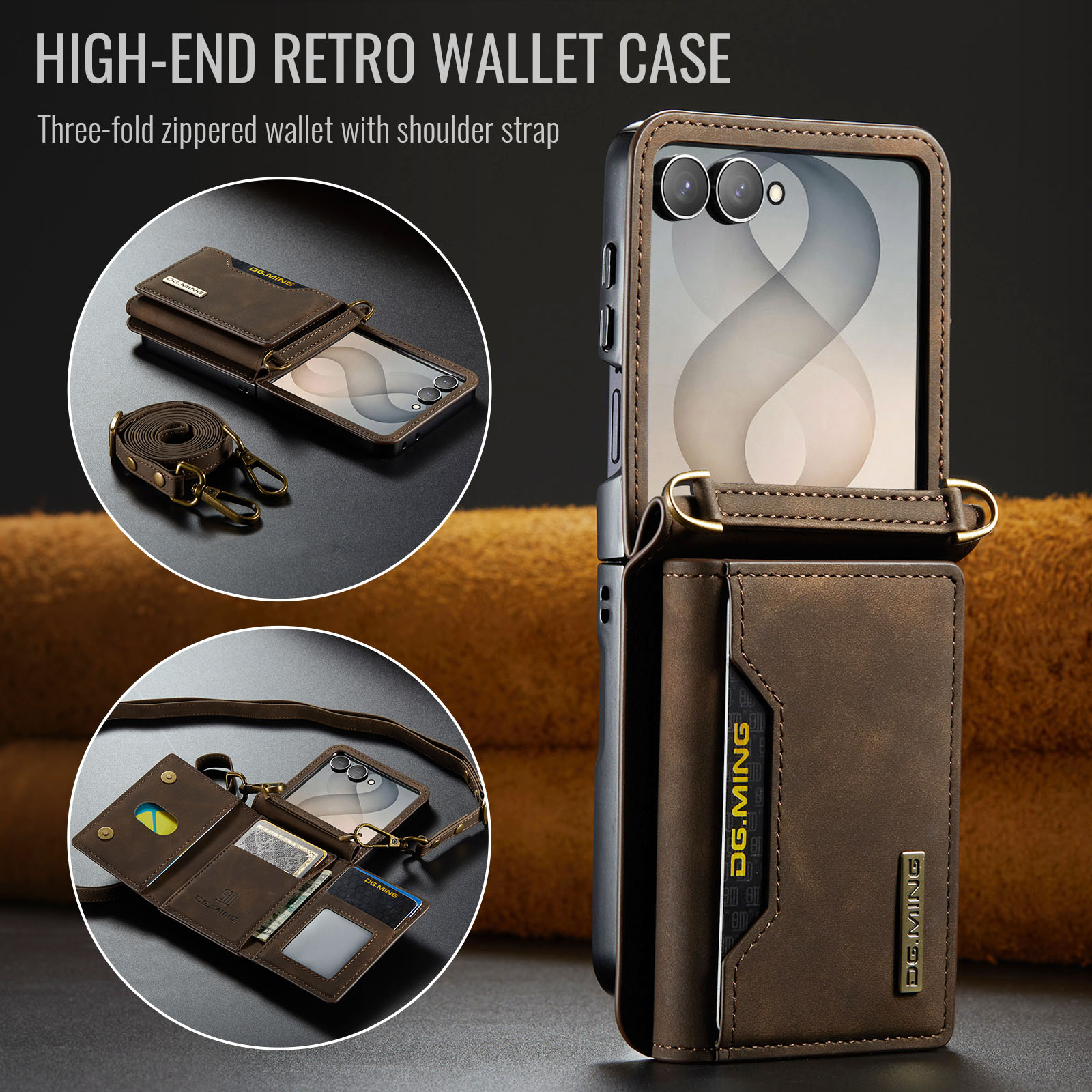 กระเป๋าหนังแบบสะพายข้างสำหรับโ - Phone Cases That Hold Cards บทวิจารณ์และราคา