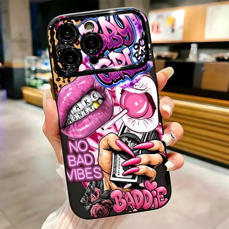 เคสโทรศัพท์ลายกราฟฟิตี้รูปปากส - Phone Cases Girls บทวิจารณ์และราคา