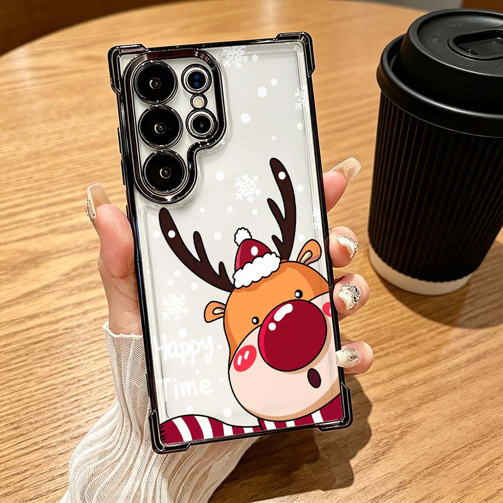 การ์ตูนกวางจมูกแดง Anti-Drop F - Phone Cases Red Deer บทวิจารณ์และราคา