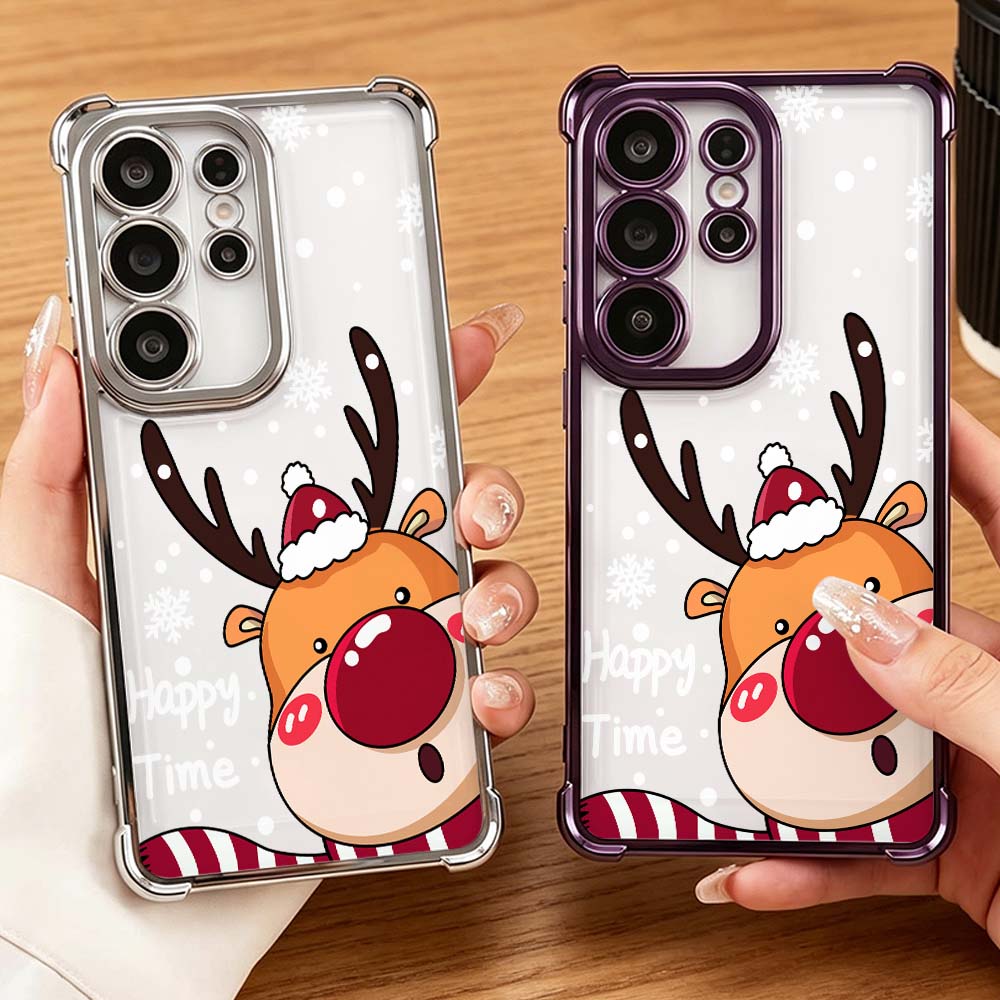 การ์ตูนกวางจมูกแดง Anti-Drop F - Phone Cases Red Deer บทวิจารณ์และราคา