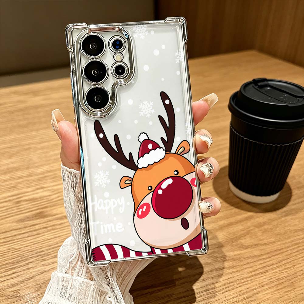 การ์ตูนกวางจมูกแดง Anti-Drop F - Phone Cases Red Deer บทวิจารณ์และราคา