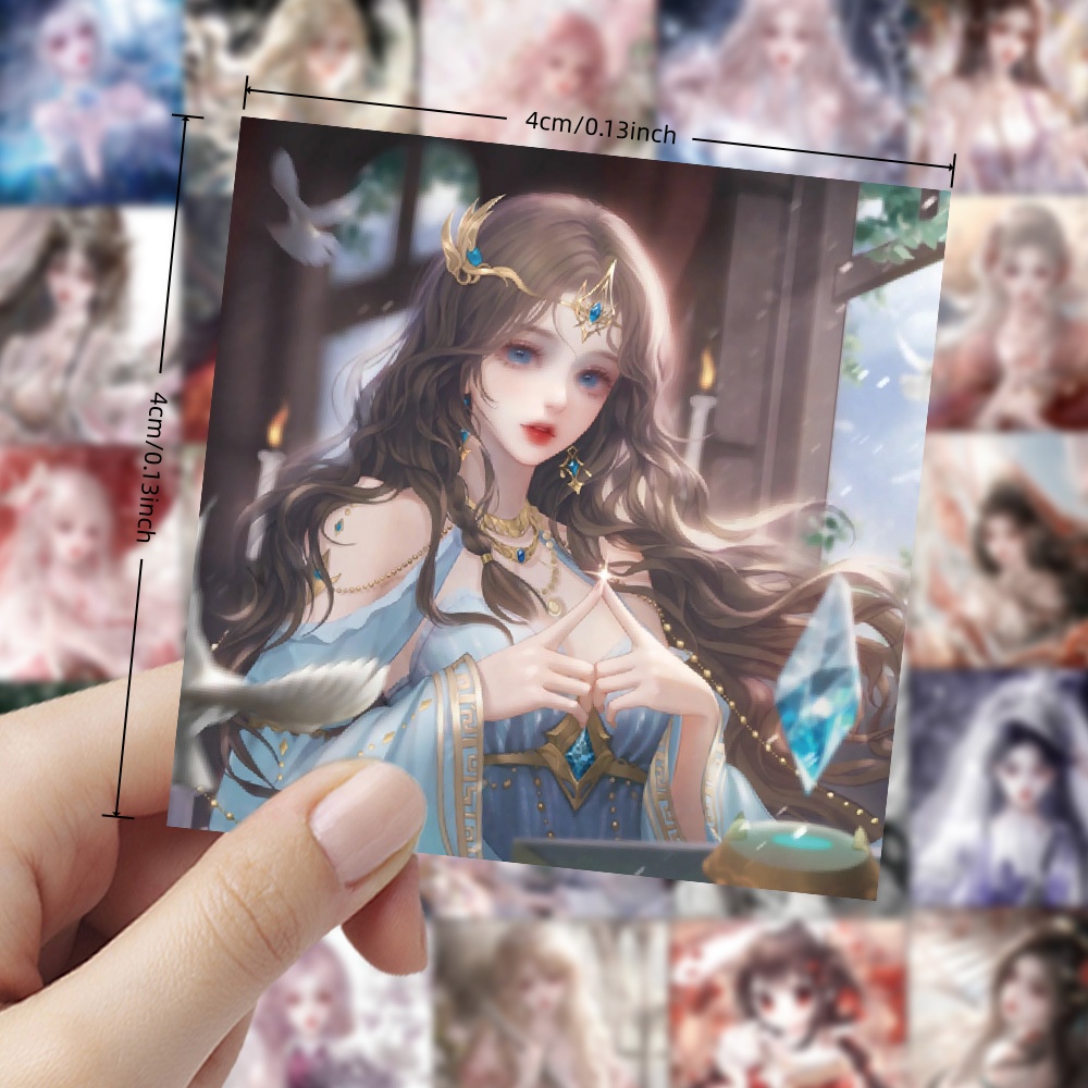 สติกเกอร์กันน้ำลายการ์ตูนสาวสไ - Phone Cases You Can Design บทวิจารณ์และราคา
