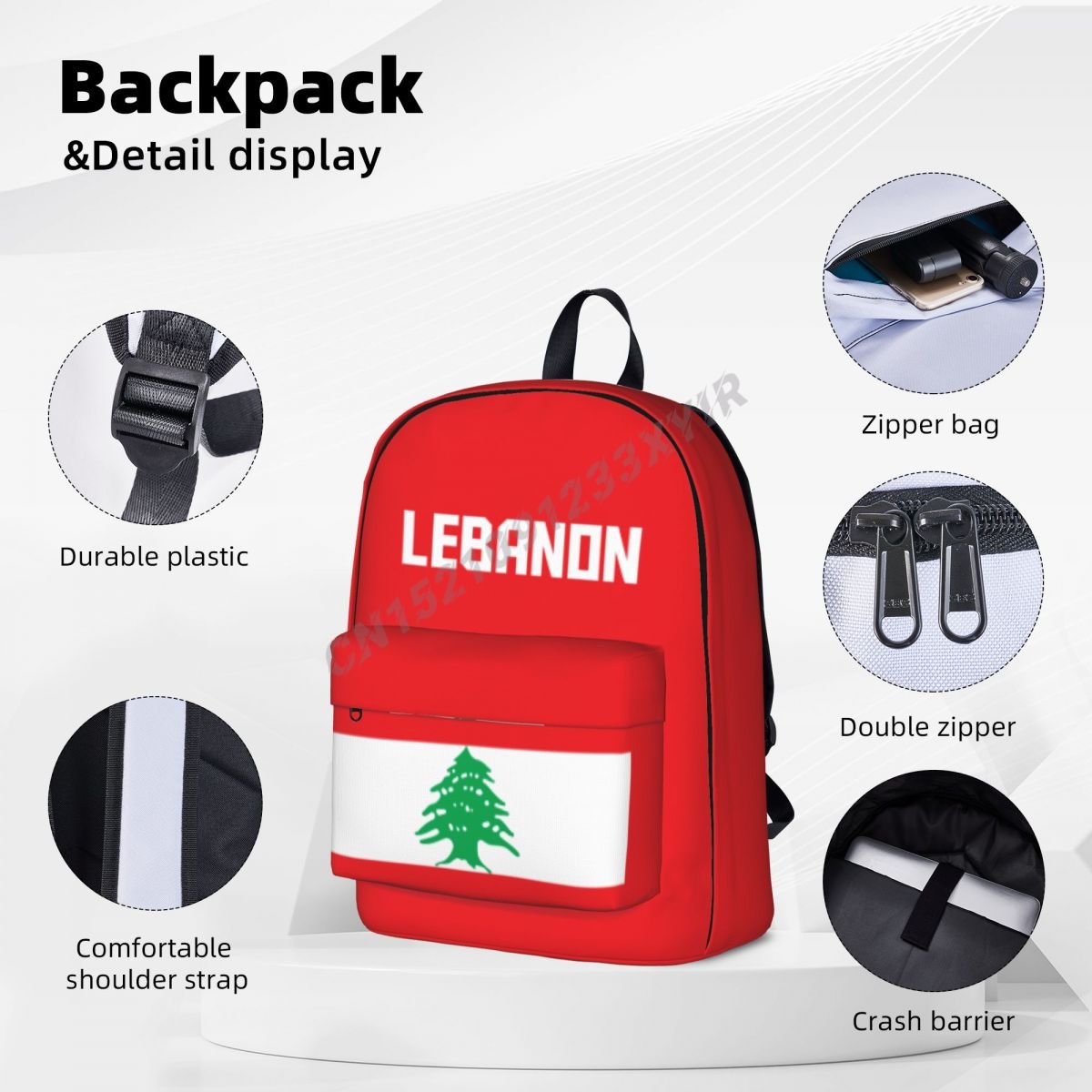 กระเป๋าเป้สะพายหลัง unisex เลบ - Phone Cases Lebanon บทวิจารณ์และราคา