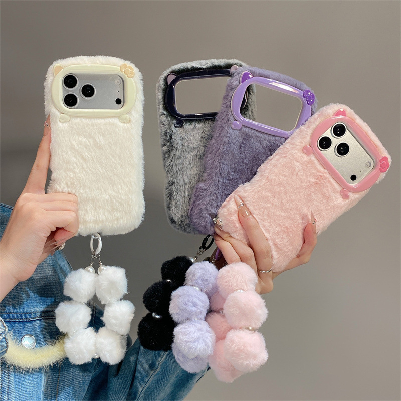 เคสโทรศัพท์ขนเฟอร์สีพื้นสุดหรู - Phone Cases For Iphone 15 บทวิจารณ์และราคา