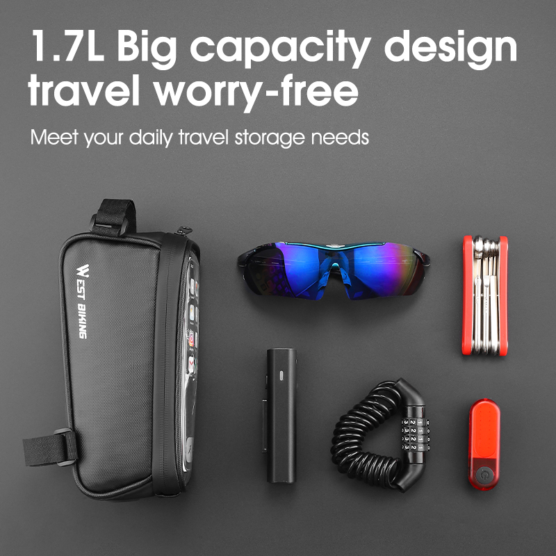 กระเป๋าติดจักรยาน WEST BIKING  - Phone Cases Youtube บทวิจารณ์และราคา