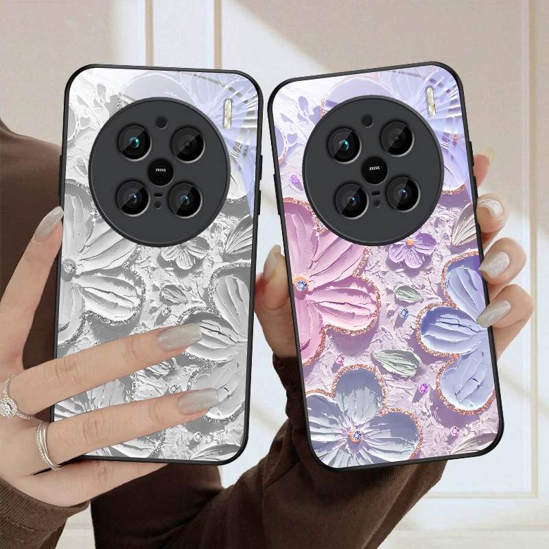 เคสโทรศัพท์กระจกสีดำลายครีมการ - Vivo X200 บทวิจารณ์และราคา