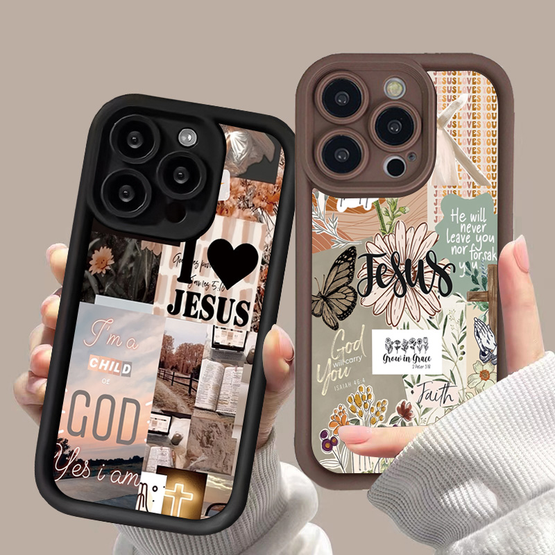 พระเยซูCollageรูปแบบหนากันกระแ - Phone Cases Arc บทวิจารณ์และราคา
