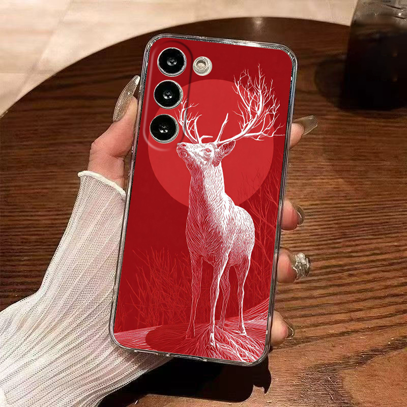 เคสโทรศัพท์แบบใส TPU นิ่ม สำหร - Phone Cases Red Deer บทวิจารณ์และราคา