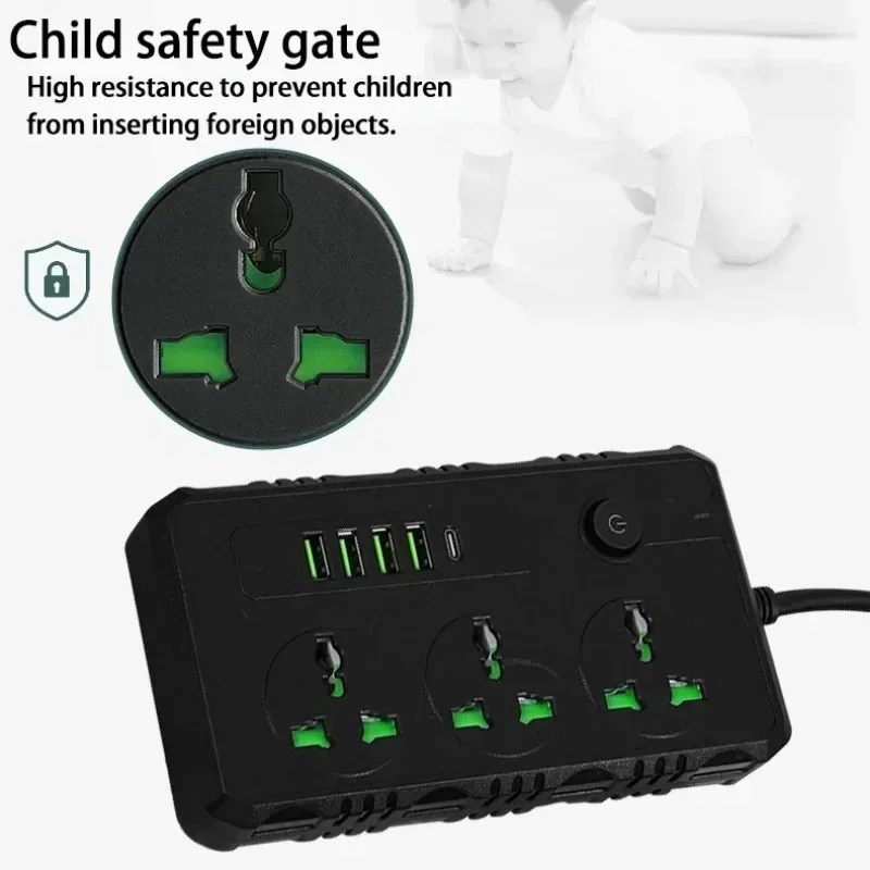 ปลั๊กพ่วงพร้อมพอร์ต USB 4 ช่อง - Phone Cases Uk บทวิจารณ์และราคา