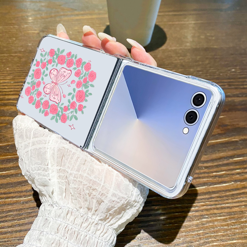 เคสโทรศัพท์ลายดอกไม้สีชมพูสำหร - Phone Cases Z Fold 7 บทวิจารณ์และราคา