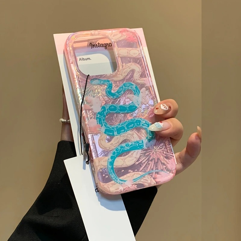 Orientalสไตล์งูดอกไม้ไฟGlitter - Phone Cases Arc บทวิจารณ์และราคา