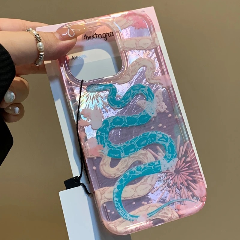 Orientalสไตล์งูดอกไม้ไฟGlitter - Phone Cases Arc บทวิจารณ์และราคา