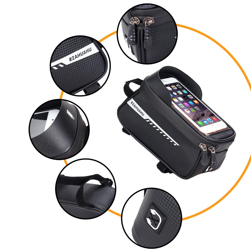 กระเป๋าติดจักรยานแบบติดท่อด้าน - Phone Cases Youtube บทวิจารณ์และราคา