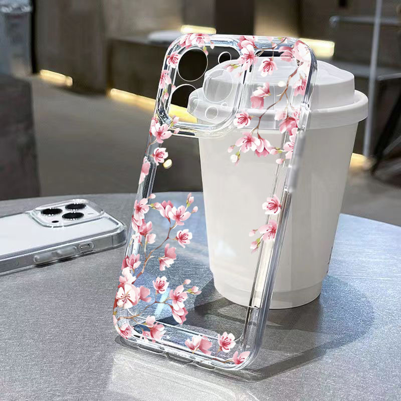 เคสโทรศัพท์ใสลายดอกไม้สีชมพู ส - Phone Cases Designer บทวิจารณ์และราคา
