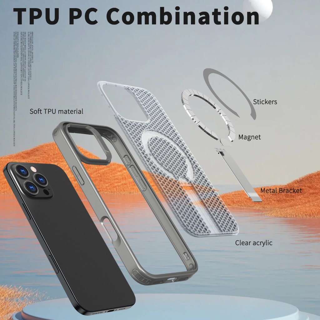 เคสโทรศัพท์แบบมีขาตั้งแม่เหล็ก - Heat Dissipation Case บทวิจารณ์และราคา