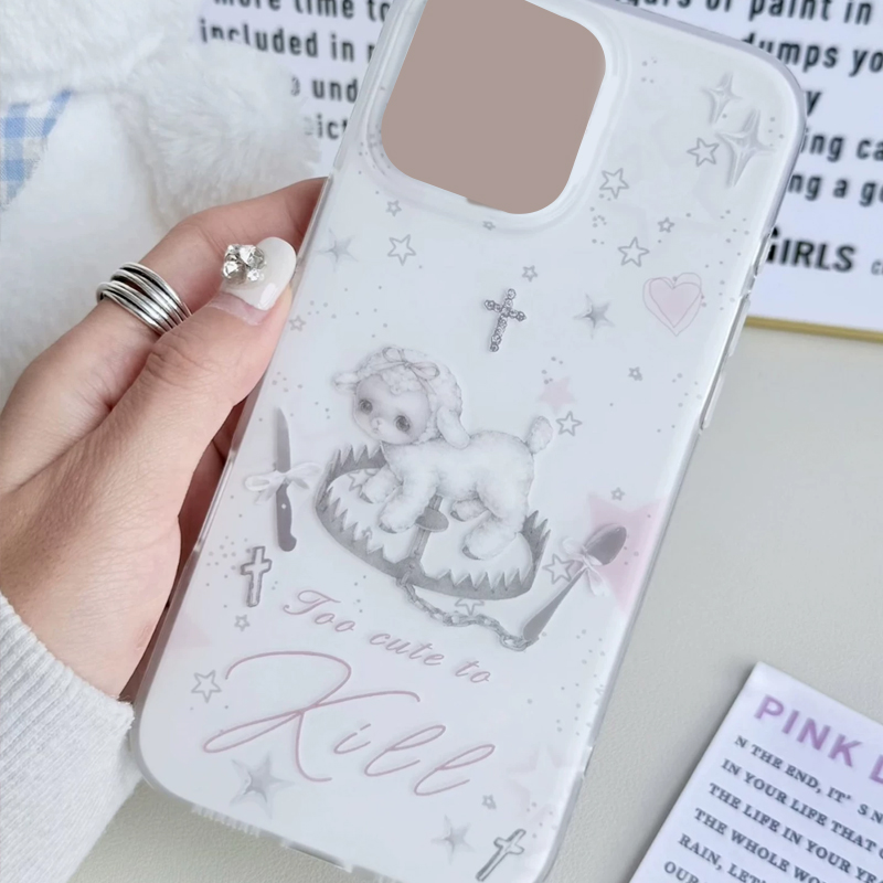 เคสโทรศัพท์ลายการ์ตูนแกะสีชมพู - Phone Cases Girls บทวิจารณ์และราคา